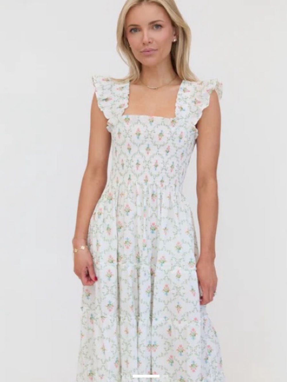 Hill House Pastel Trellis Nap Dress
